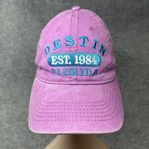 Alvin's Island Unisex Destin Florida Baseball Cap OS Pink Pigment Dyed Cotton
